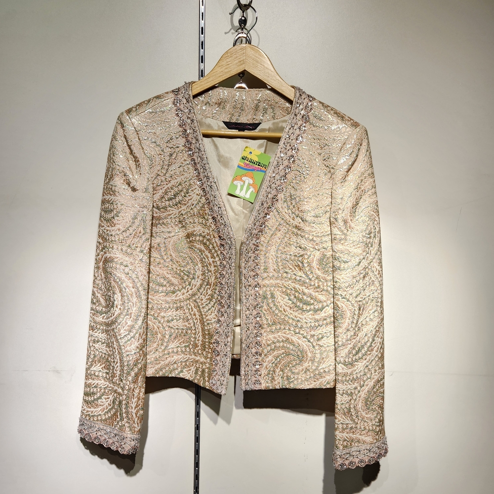 Sparkly 10 Pink And Silver Ladies 10 Blazer Andrea Behar Mother Of Bride Groom